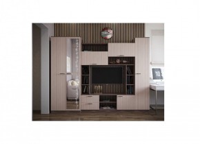 Стенка Марта 11 (Ясень темный/светлый) в Красноуральске - krasnouralsk.ok-mebel.com | фото 2