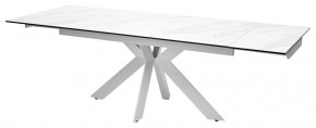 Стол BELLUNO 160 MARBLES KL-99 Белый мрамор матовый, итальянская керамика/ белый каркас, ®DISAUR в Красноуральске - krasnouralsk.ok-mebel.com | фото 6