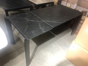 Стол CORNER 120 MATT BLACK MARBLE SOLID CERAMIC / BLACK, ®DISAUR в Красноуральске - krasnouralsk.ok-mebel.com | фото 5