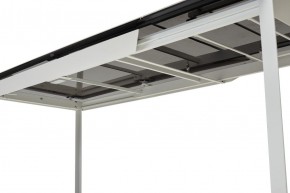Стол CREMONA 140 HIGH GLOSS STATUARIO Белый мрамор глянцевый, керамика/ белый каркас, ®DISAUR в Красноуральске - krasnouralsk.ok-mebel.com | фото 2