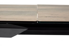 Стол CREMONA 140 KL-61 под дерево, итальянская керамика/ черный каркас, ®DISAUR в Красноуральске - krasnouralsk.ok-mebel.com | фото 6