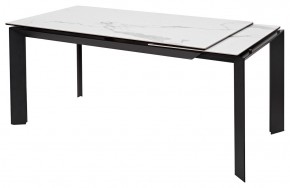 Стол CREMONA 140 MATTE STATUARIO Белый мрамор матовый, керамика/ черный каркас, ®DISAUR в Красноуральске - krasnouralsk.ok-mebel.com | фото 6