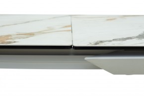 Стол CREMONA 160 KL-188 Контрастный мрамор / белый каркас, ®DISAUR в Красноуральске - krasnouralsk.ok-mebel.com | фото 5