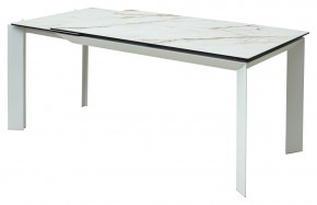 Стол CREMONA 160 KL-188 Контрастный мрамор / белый каркас, ®DISAUR в Красноуральске - krasnouralsk.ok-mebel.com | фото 7