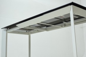 Стол CREMONA 180 KL-188 Контрастный мрамор матовый, итальянская керамика/ белый каркас, ®DISAUR в Красноуральске - krasnouralsk.ok-mebel.com | фото 8