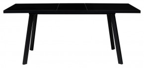 Стол ФИН 120 Черный, стекло/ Черный каркас М-City в Красноуральске - krasnouralsk.ok-mebel.com | фото 1