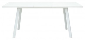 Стол ФИН 140 Белый, стекло/ Белый каркас М-City в Красноуральске - krasnouralsk.ok-mebel.com | фото 2