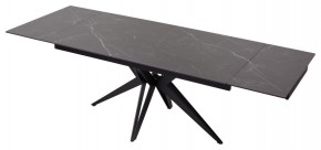 Стол FORIO 160 MATT BLACK MARBLE SOLID CERAMIC / BLACK, ®DISAUR в Красноуральске - krasnouralsk.ok-mebel.com | фото 5