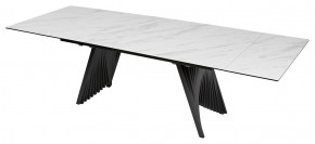 Стол IVAR 200 MARBLES KL-99 Белый мрамор, итальянская керамика, ®DISAUR в Красноуральске - krasnouralsk.ok-mebel.com | фото