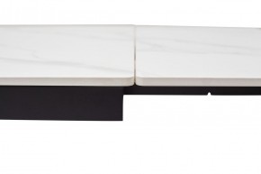Стол LIVORNO 180 MATT WHITE MARBLE SOLID CERAMIC / BLACK, ®DISAUR в Красноуральске - krasnouralsk.ok-mebel.com | фото 3