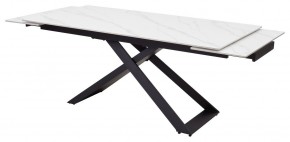 Стол LIVORNO 180 MATT WHITE MARBLE SOLID CERAMIC / BLACK, ®DISAUR в Красноуральске - krasnouralsk.ok-mebel.com | фото 5