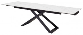 Стол LIVORNO 180 MATT WHITE MARBLE SOLID CERAMIC / BLACK, ®DISAUR в Красноуральске - krasnouralsk.ok-mebel.com | фото 8