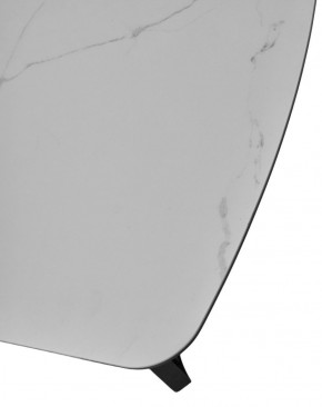 Стол RASMUS 160 TL-45 Белый мрамор, испанская керамика / черный каркас, ®DISAUR в Красноуральске - krasnouralsk.ok-mebel.com | фото 6