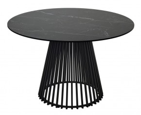 Стол TERNI 120 MATT BLACK MARBLE SOLID CERAMIC Черный мрамор матовый, керамика /Черн.каркас, ®DISAUR в Красноуральске - krasnouralsk.ok-mebel.com | фото 8