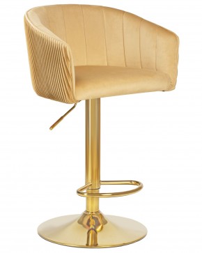 Стул барный DOBRIN DARCY GOLD, песочный велюр (1922-3) в Красноуральске - krasnouralsk.ok-mebel.com | фото