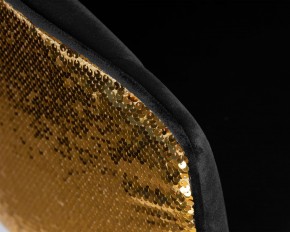 Стул барный DOBRIN DARCY GOLD SHINY, черный велюр с золотыми пайетками в Красноуральске - krasnouralsk.ok-mebel.com | фото 8