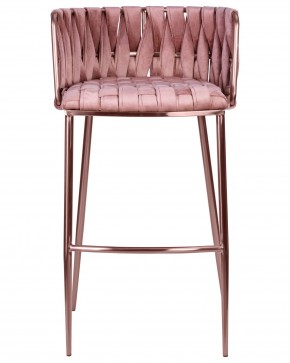Стул барный DOBRIN EMMA ROSE GOLD, розовый велюр (VF-10) в Красноуральске - krasnouralsk.ok-mebel.com | фото 6