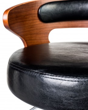 Стул барный DOBRIN FRED BLACK, коричневое дерево, чёрный в Красноуральске - krasnouralsk.ok-mebel.com | фото 6