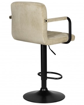 Стул барный DOBRIN KRUGER ARM BLACK, бежевый вельвет (LAR-E2041-04) в Красноуральске - krasnouralsk.ok-mebel.com | фото 4