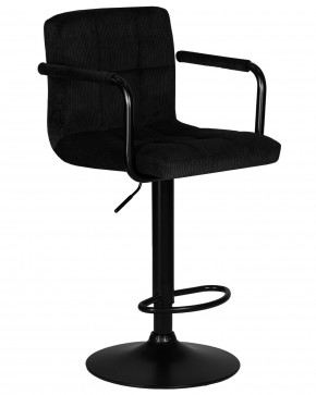 Стул барный DOBRIN KRUGER ARM BLACK, черный вельвет (LAR-E2041-52) в Красноуральске - krasnouralsk.ok-mebel.com | фото 2