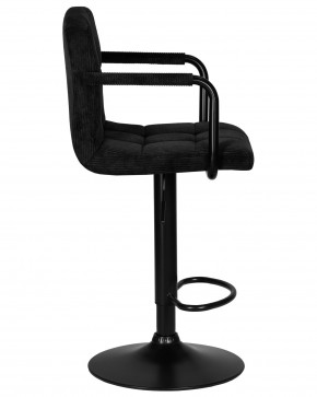 Стул барный DOBRIN KRUGER ARM BLACK, черный вельвет (LAR-E2041-52) в Красноуральске - krasnouralsk.ok-mebel.com | фото 3