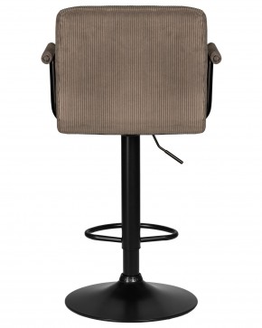 Стул барный DOBRIN KRUGER ARM BLACK, какао вельвет (LAR-E2041-05) в Красноуральске - krasnouralsk.ok-mebel.com | фото 5