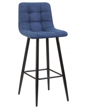 Стул барный DOBRIN NICOLE, черные матовые ножки, синяя ткань (UF860-14B) в Красноуральске - krasnouralsk.ok-mebel.com | фото