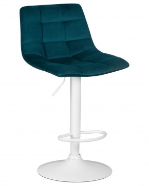 Стул барный DOBRIN TAILOR WHITE, морской волны велюр (MJ9-99) в Красноуральске - krasnouralsk.ok-mebel.com | фото