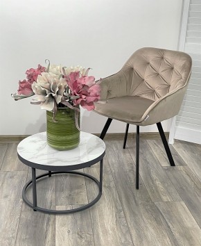 Стул GALE 360 град. поворот. BLUVEL-40 BEIGE, велюр/ черный каркас, М-City в Красноуральске - krasnouralsk.ok-mebel.com | фото 2