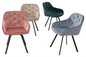 Стул GALE 360 град. поворот. BLUVEL-40 BEIGE, велюр/ черный каркас, М-City в Красноуральске - krasnouralsk.ok-mebel.com | фото 3