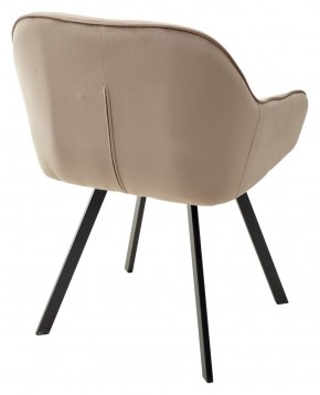 Стул GALE 360 град. поворот. BLUVEL-40 BEIGE, велюр/ черный каркас, М-City в Красноуральске - krasnouralsk.ok-mebel.com | фото 4