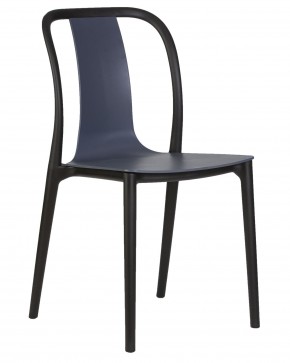 Стул обеденный DOBRIN ADAM, черный/серо-голубой в Красноуральске - krasnouralsk.ok-mebel.com | фото