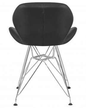 Стул обеденный DOBRIN BUTTERFLY CHROME, ножки хром, цвет чёрный в Красноуральске - krasnouralsk.ok-mebel.com | фото 5