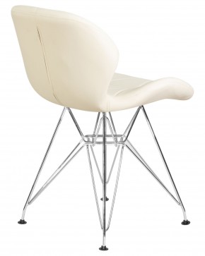 Стул обеденный DOBRIN BUTTERFLY CHROME, ножки хром, цвет кремовый в Красноуральске - krasnouralsk.ok-mebel.com | фото 4