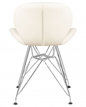 Стул обеденный DOBRIN BUTTERFLY CHROME, ножки хром, цвет кремовый в Красноуральске - krasnouralsk.ok-mebel.com | фото 5