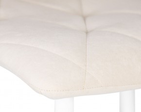 Стул обеденный DOBRIN CHILLY ROMBO, Бежевый Simple 44, основание белое в Красноуральске - krasnouralsk.ok-mebel.com | фото 7