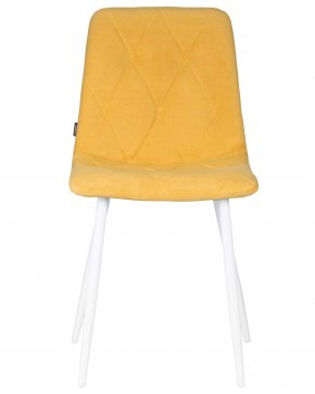 Стул обеденный DOBRIN CHILLY ROMBO, Горчичный Simple 15, основание белый в Красноуральске - krasnouralsk.ok-mebel.com | фото 7