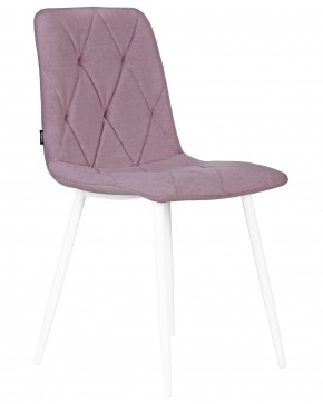Стул обеденный DOBRIN CHILLY ROMBO, Лавандовый Simple 48, основание белый в Красноуральске - krasnouralsk.ok-mebel.com | фото 2