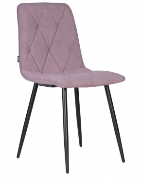 Стул обеденный DOBRIN CHILLY ROMBO, Лавандовый Simple 48, основание черное в Красноуральске - krasnouralsk.ok-mebel.com | фото