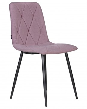 Стул обеденный DOBRIN CHILLY ROMBO, Лавандовый Simple 48, основание черное в Красноуральске - krasnouralsk.ok-mebel.com | фото 2