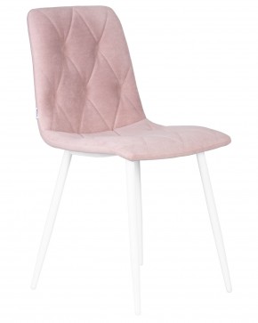 Стул обеденный DOBRIN CHILLY ROMBO, Розовый Simple 03, основание белый в Красноуральске - krasnouralsk.ok-mebel.com | фото 2
