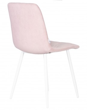 Стул обеденный DOBRIN CHILLY ROMBO, Розовый Simple 03, основание белый в Красноуральске - krasnouralsk.ok-mebel.com | фото 4