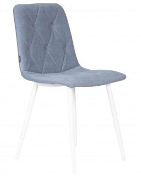 Стул обеденный DOBRIN CHILLY ROMBO, Серо-голубой Simple 26, основание белый в Красноуральске - krasnouralsk.ok-mebel.com | фото 2