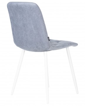 Стул обеденный DOBRIN CHILLY ROMBO, Серо-голубой Simple 26, основание белый в Красноуральске - krasnouralsk.ok-mebel.com | фото 4