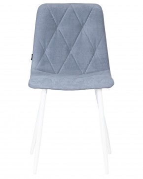 Стул обеденный DOBRIN CHILLY ROMBO, Серо-голубой Simple 26, основание белый в Красноуральске - krasnouralsk.ok-mebel.com | фото 6