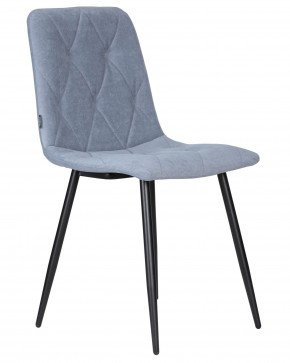 Стул обеденный DOBRIN CHILLY ROMBO, Серо-голубой Simple 26, основание черное в Красноуральске - krasnouralsk.ok-mebel.com | фото 2