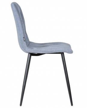 Стул обеденный DOBRIN CHILLY ROMBO, Серо-голубой Simple 26, основание черное в Красноуральске - krasnouralsk.ok-mebel.com | фото 3