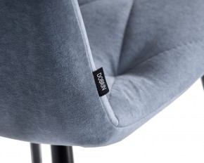 Стул обеденный DOBRIN CHILLY ROMBO, Серо-голубой Simple 26, основание черное в Красноуральске - krasnouralsk.ok-mebel.com | фото 7