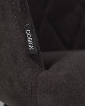 Стул обеденный DOBRIN ROBY, ЭМАЛЬ ЧЕРНЫЙ МУАР велюр Catania Espresso в Красноуральске - krasnouralsk.ok-mebel.com | фото 9