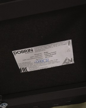 Стул обеденный DOBRIN ROBY, ЭМАЛЬ ЧЕРНЫЙ МУАР велюр Catania Forest в Красноуральске - krasnouralsk.ok-mebel.com | фото 12